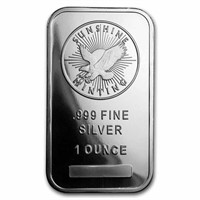 1 oz Silver Sunshine Mint Silver Bar