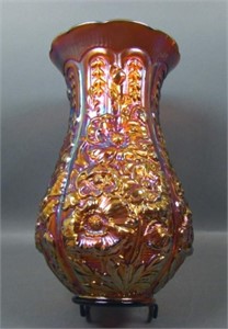 Fantastic Imperial Amber Poppy Show Vase