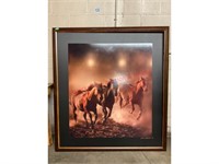 51"x57" Wild Mustang Print By Bobbie