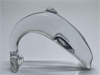 BACCARAT CRYSTAL DOLPHIN FIGURINE 3.25in T x