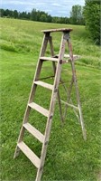 Antique wooden ladder