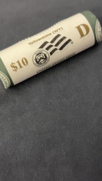 One roll of uncirculated 2010 Yellowstone