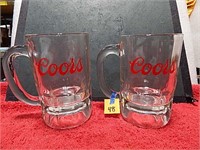 2ct Coors Beer Mugs