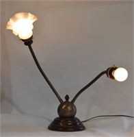 Vtg Ball Base Flexible Table Lamp