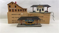 Vintage American Flyer Train Model Buildings