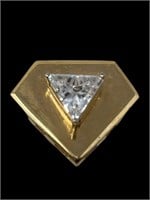 CH 14k gold pentagonal necklace pendant