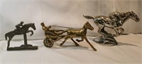 Jockey Metal Tabletop Deco - 3pcs Brass/Metal