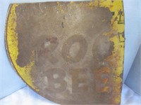 Root Beer Vintage Embossed Metal Sign Section