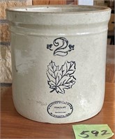 Western Maple Leaf Two Gallon Crock