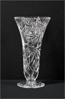Pinwheel Crystal Vase 8"