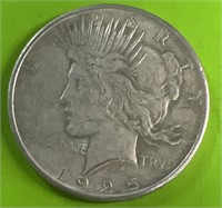 1925 peace silver dollar