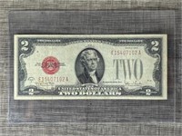 1928 G Red Seal Two Dollar Bill