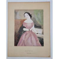 Marie Laurencin 1883-1956 Hand Embellished Waterc