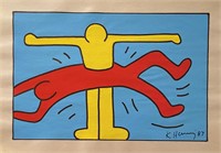 Keith Haring Mixed Media on Paper Pop Art