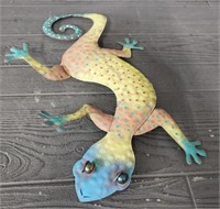 Yard Decor Metal Gecko