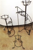 Wrought Iron Spiral Stairway Plant Stands & More