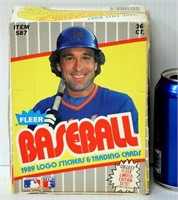 1989 Fleer Box Baseball Cards & Stickers