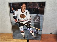 Autographed # 9 Hockey Photo @8inx10in