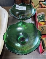 Pair of Sterling Silver Base Candy Dishes