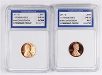 (2) 2017-S LINCOLN CENTS