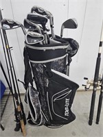 Top flight camo golf clubs and bag
