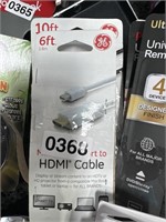 GE HDMI CABLE RETAIL $20