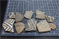 8oz Indian Pottery Shards From Sw Usa, Old Pieces