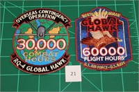 30,000 Combat Hours; 60000 Flight Hours(2 Patches