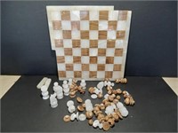 Vintage Marble Chess Set