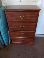 4 drawer chest of drawers, 25.5 / 40 inches tall.