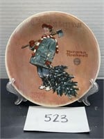Rockwell society Christmas decorative plate - 1974