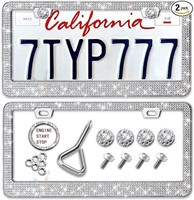 Bling Rhinestone Car License Plate Frames
