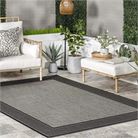 nuLOOM Gris Contemporary Indoor/Outdoor Area Rug -