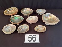 [MB] Nine Piece Abalone Shell Lot