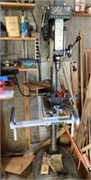 Craftsman drill press on rolling stand