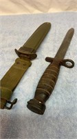 Antique WW2 USM knife carbine bayonet