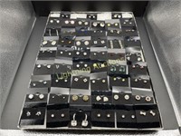 MORE THAN 50 PAIRS OF STUD AND JEWELED EARRINGS