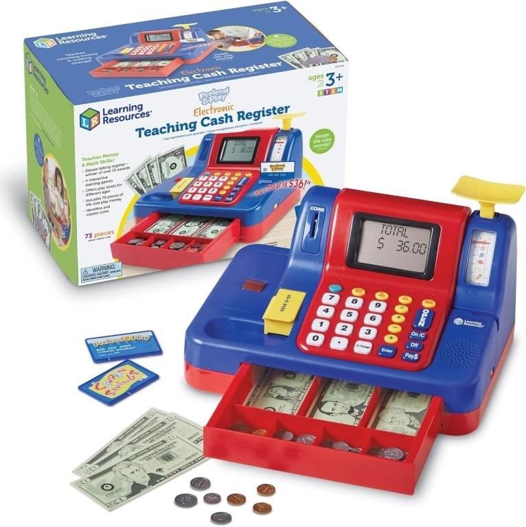 LEARNING RESOURCES ELECTRONIC CASH REGISTER