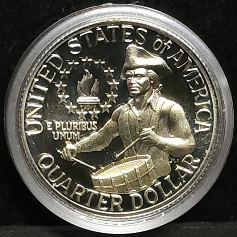 1976 Bicentennial Proof Silver Drummer Boy Quarter | Live and Online ...