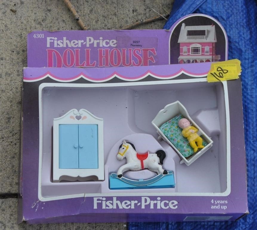 1985 Fisher Price dollhouse decorator nursery set