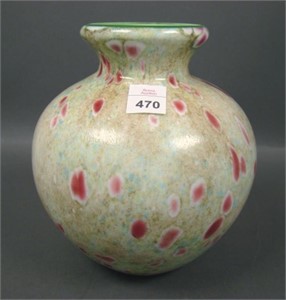 Fenton Dave Fetty Monet's Garden Vase