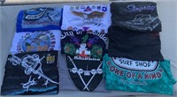 W - LOT OF 9 GRAPHIC TEES SIZE L & XL (Q8)
