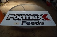 Metal Formax Feeds Sign (2x4')