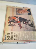 COLLECTION OF VINTAGE NHL SUPERSTARS PAGES FROM