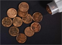BU ROLL OF 1939-S LINCOLN CENTS
