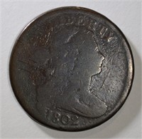 1802 DRAPED BUST LARGE CENT GOOD