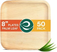 ECO SOUL 100% Compostable 8 Inch Square Palm Leaf]