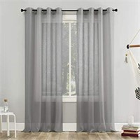 No. 918 Erica Crushed Sheer Voile Grommet Curtain