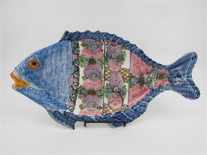 O.N.K. Skyroc Giant Fish Platter From Greece Decor