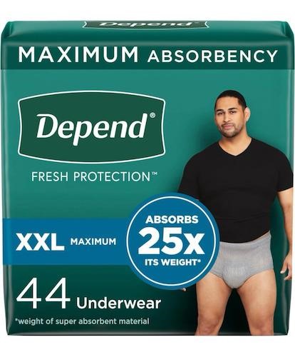 $37 Depend Adult Incontinence Underwear for Men